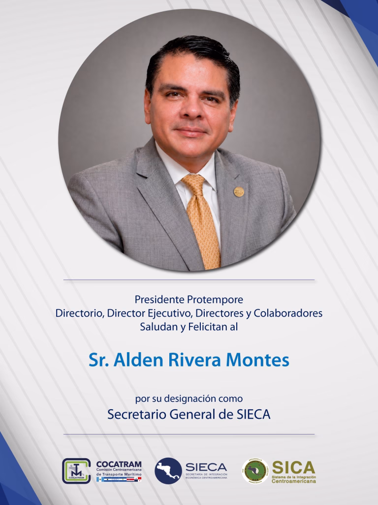Secretario de SIECA Alden Rivera Montes